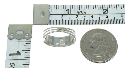 Turquoise And Opal Sterling Silver Jewelry Southwestern Ring Size 4-1/2 AX89982